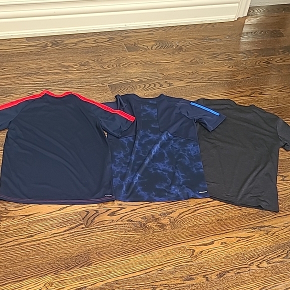 Bundle Adidas Kids Short Sleeve Tees - Red, Blue, Black - Picture 2 of 10